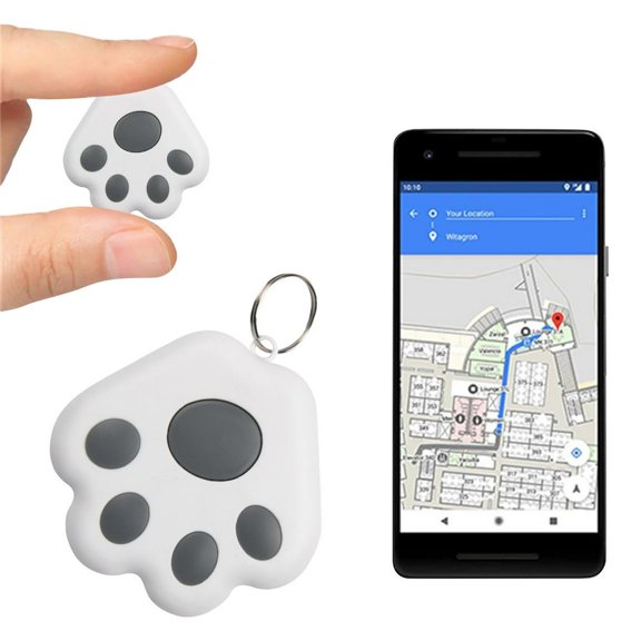POINTERTECK Dispositif de Suivi GPS Caché Portable Chiens Chats Localisateur GPS Bluetooth Dispositif Intelligent Anti-Perte Dispositif de Recherche de Clés Mobile 5.0 pour Enfants Animaux Porte-Clés pour Téléphone Intelligent