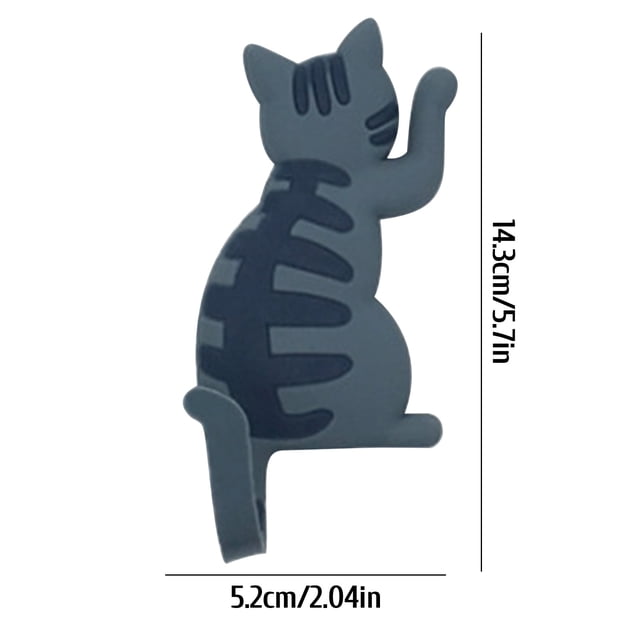 Pompotops Strong Magnetic Hook Japanese Creative Cartoon Cat Tail Refrigerator Stick Hook Clearance
