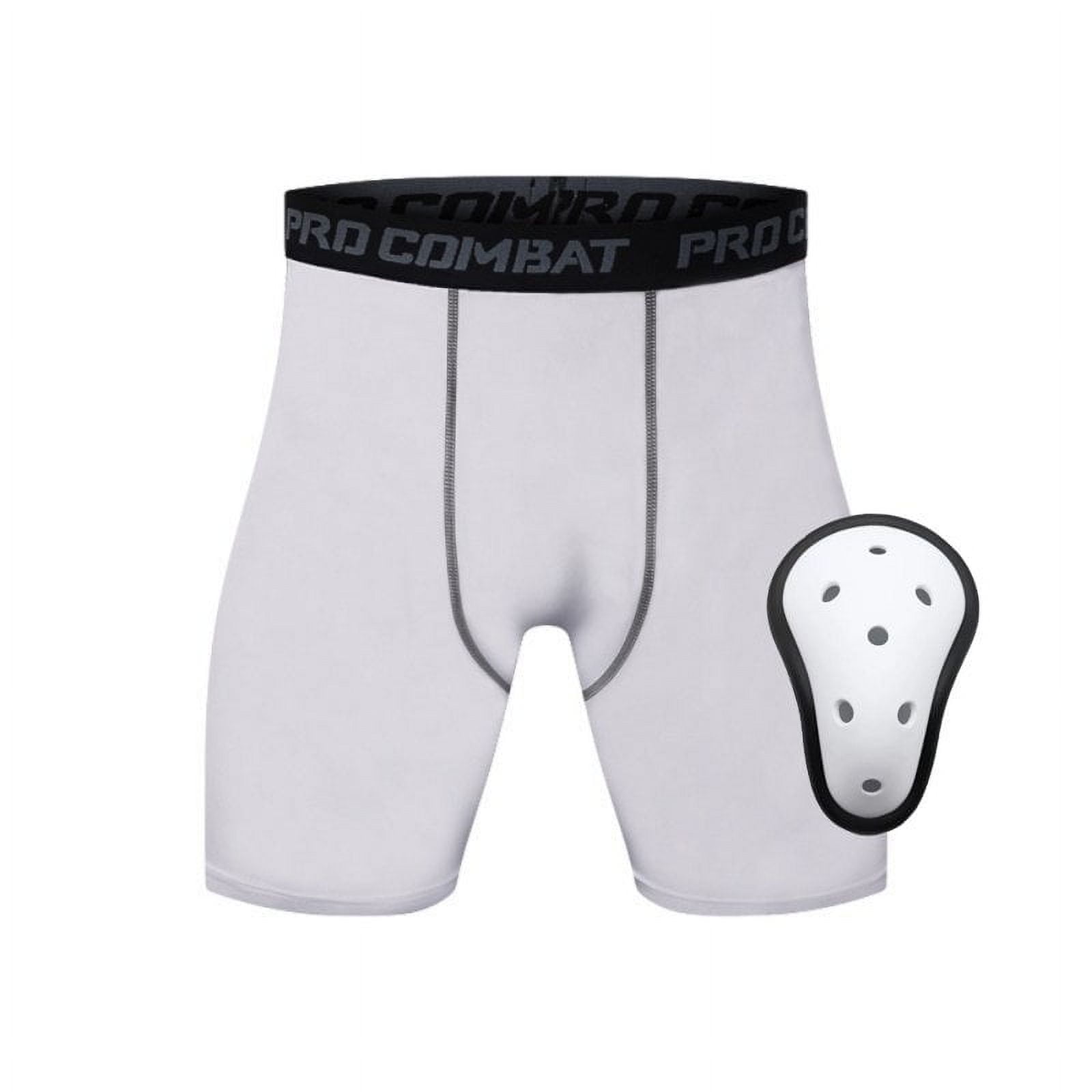 Compression Short with Protective Cup Athletic Cup Flexcup for