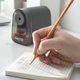 thumbnail image 2 of X-ACTO Pencil Sharpener, Mighty Mite Electric Pencil Sharpener, With Pencil Saver, SafeStart Motor, Black, 1 Count, 2 of 9