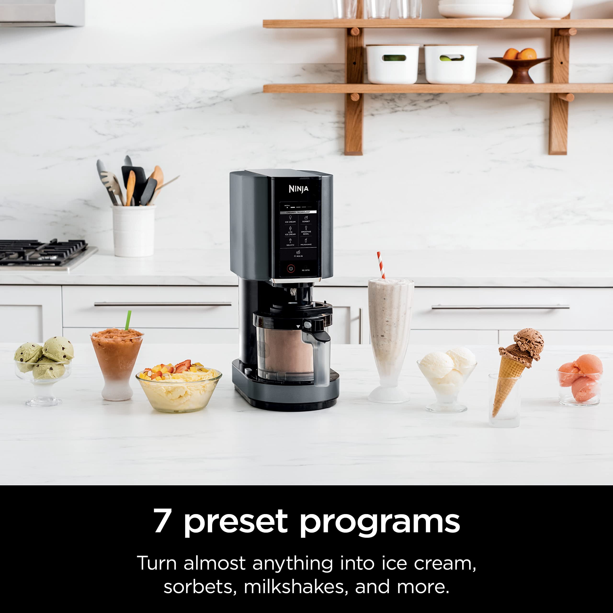 キッチン家電 Ninja Creami NC299AMZ Ninja NC299AMZ CREAMi Ice Cream Maker, for Gelato, Mix-ins