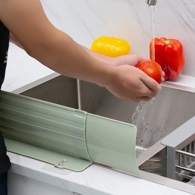 Birdeem Cups for Kitchen,Home Kitchen Retractable Sink Baffle Countertop Sink Sink Washbasin Suction Cup Guard Grease Screen