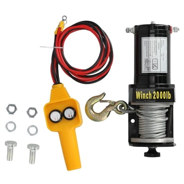 Équipement de Traction Électrique, Treuil Électrique 12v 2000LB Poignée Filaire Treuil Électrique V Véhicule Treuil Électrique Intégration Transparente