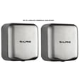 thumbnail image 1 of Alpine Industries Hemlock Commercial Brushed Stainless Steel Automatic High Speed Electric Hand Dryer 2 Pack, 1 of 9