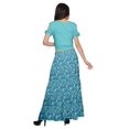 thumbnail image 4 of Moomaya Printed Rayon Cold Shoulder Crop Top And Skirt Ethnic Set For Women, 4 of 6
