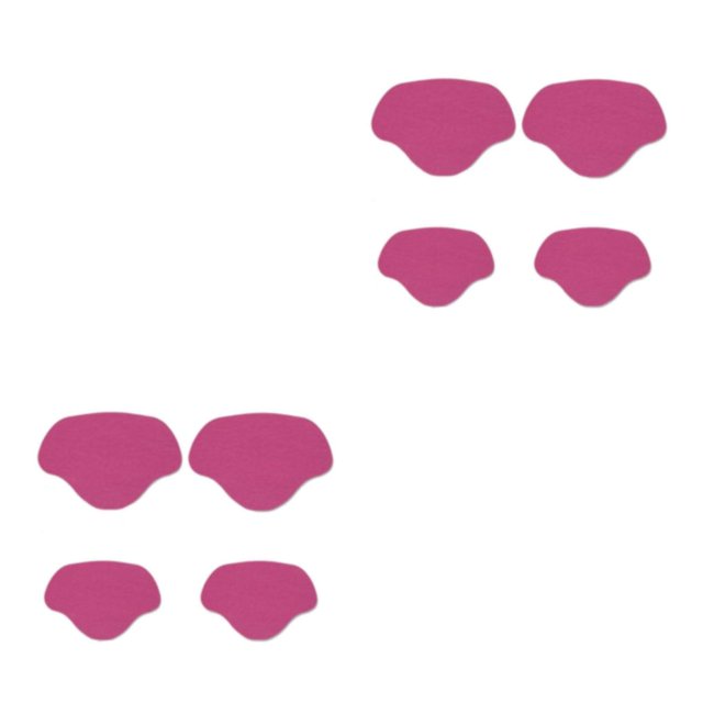 kurtrusly Adjustable Shoe Heel Pad Insoles for High Heels Customizable Heel Repair Stick rose red 2Set