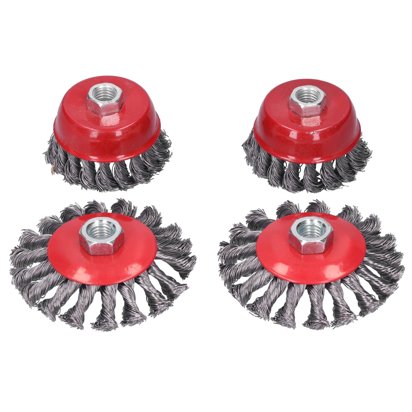 Drill Wire Brush, 4Pcs Wire Wheel Drill Bit Angle Grinder Accessories With M14 Thread Wire Polishing Brush  For Home For Professional For Outdoor