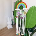 thumbnail image 2 of AMERTEER Hair Bow Holder Woven Space-saving Cotton Rope Rainbow Design Hair Accessories Organizer for Nursery Room, 2 of 10