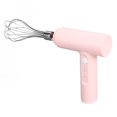 thumbnail image 1 of Cordless Hand Mixer, Curved Edges Electric Hand Mixer 304 Stainless Steel  For Kitchen For Cake Baking Pink, 1 of 8