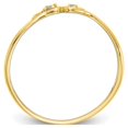 thumbnail image 2 of 10K Yellow Gold CZ Double Heart Ring, 2 of 3