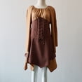 thumbnail image 4 of DPTALR Halloween Femmes Costumes de Cosplay Gothique Rétro Robe Corset à Manches Longues, 4 of 7