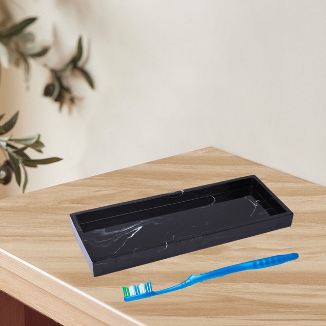 tredstone Nordic Bathroom Tray Rectangle Resin for Home Hotel Dresser Countertop