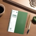 thumbnail image 4 of Green B5 Spiral Notebook Thick Paper 60 Sheets 120 Pages Grid Notebook For School Office 9.8X7 Inches Durable Cover Notebook With Pocket Planner Journal Writing Notebook, 4 of 6
