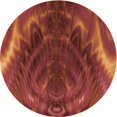thumbnail image 1 of Ahgly Company Tapis d'Intérieur Rond Lavable en Machine Orange Rouge Orange Transitionnel, 6 Pieds Rond, 1 of 7