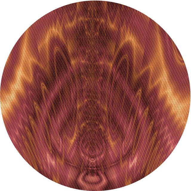 Ahgly Company Machine Washable Indoor Round Transitional Orange Red Orange Area Rugs, 6' Round