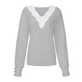 thumbnail image 3 of Débardeur de Mode à Col en V Décontracté à Lacets Hiver pour Femmes, 3 of 9