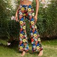 thumbnail image 3 of Birdeem Pantalons Longs Décontractés pour Femmes Taille Haute Été Imprimé, 3 of 8
