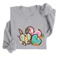 thumbnail image 1 of EGNMCR Easter T-Shirt Imprimé Femmes T-Shirts Graphiques Femmes Chemises Femmes Col Rond Easter Haut Imprimé à Manches Longues Chandails T-Shirts Femmes, 1 of 5