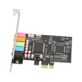thumbnail image 2 of PCIE 5.1 Sound Card, DLS Sound Library Technology 6 Channel Surround Sound Computer Internal Sound Cards  for Computer, 2 of 8