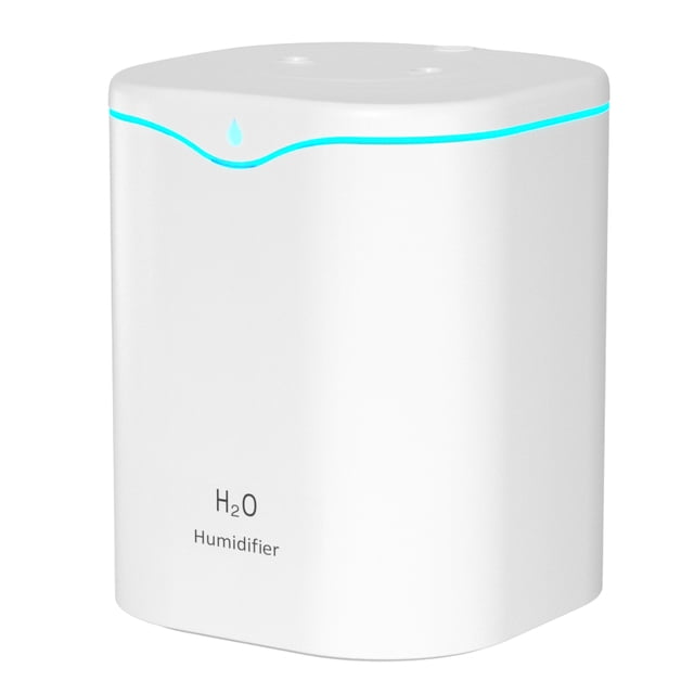 Amdohai 2L Double Spray Humidifiers with LED light Cool Mist Auto Shut-Off Humidifier Portable Desk Humidifiers for Bedroom Home Baby Room