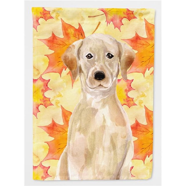 Carolines Treasures BB9506GF Yellow Labrador Fall Flag Garden Size