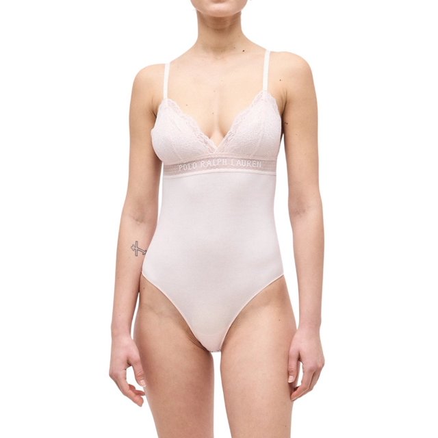Polo Ralph Lauren Triangle Bodysuit - 4P0170 (Garden Rose, L)