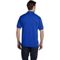 thumbnail image 4 of Hanes Cotton-Blend Men`s Jersey Polo, L, Deep Royal, 4 of 8