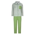 thumbnail image 4 of Mikilon Ensemble Élégant pour Femmes 2 Pcs Été Nouveau Cardigan à Imprimé Décontracté Costume de Mode Nouveau Cardigan Décontracté d'Été Ensemble de Mode Vert m, 4 of 6