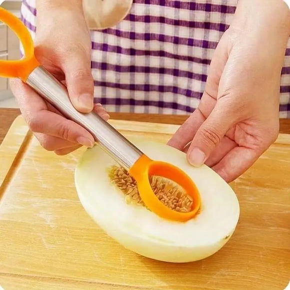Binwennn 6 in 1 Meal Prep Station Sprout Glass Versatile Utensils Smart Gadgets And Items for Every Home Stainless Steel Double Head Fruit Pulp Separator Two Size Vegetable Fruit Separator Fruit