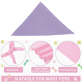 thumbnail image 3 of Dog Bandanas Washable Cotton Triangle Dog Scarfs Reversible Cotton Scarf for Small Medium Large Pets, 3 of 5