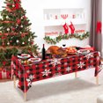 thumbnail image 1 of Wzzjkit Nappe Jetable en PVC Imprimé de Noël Nappe Décoration de Fête, 1 of 7