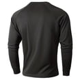 thumbnail image 4 of T-Shirts pour Hommes Ajustés Col Rond en Maille Base Décontractée Manches Longues Noir Automne Taille g, 4 of 7