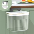 thumbnail image 1 of Wall-Mounted Kitchen Compost Bin with Lid, Compact Food Waste Collector for Countertops, Odor-Proof Design for Home and Office, 1 of 9