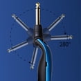 thumbnail image 4 of maskred 20Hz-20kHz Portable Léger Récepteur 2.4GHz-2.483GHz Convertisseur Intégré pour Pièces de Basses Électriques Prise de Guitare Bleu, 4 of 6