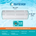 thumbnail image 3 of Hurricane HF8414-01 Cartouche de Filtre Avancée pour Piscine et Spa, Blanc, 3 of 7