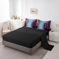 thumbnail image 3 of YST 7-Piece Comforter Set, Teal Gradient Ombre Bedding, Geometric Wave Pattern, Full, 3 of 4