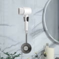 thumbnail image 4 of Amzcrzy Dorm Room Essentials Storage Rack Hair Dryer Bracket Toilet Lazy Hair Dryer Support No Hand Holding Dryer Hands Hair Dryer Storage Rack Wall Hanging No Punching, 4 of 5