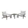 thumbnail image 1 of Bern Aluminum Bistro Set, Grey, 1 of 9