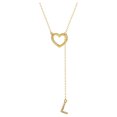 thumbnail image 2 of Dvkptbk Collier Lettre Colliers Initiales pour Femmes Collier Lettre Délicat Pendentif Collier Ras-du-Cou Collier Tendance Mignon Bijoux Collier Bijoux, 2 of 4