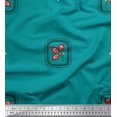 thumbnail image 1 of Soimoi Poly Georgette Fabric Square & Floral Artistic Print Fabric by the Yard 42 Inch Wide, 1 of 1