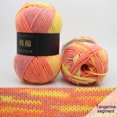 thumbnail image 2 of Colorful Hand Knitting 50g Knitting Crochet Milk Soft Baby Cotton Wool Yarn, 2 of 6