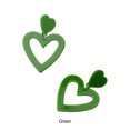 thumbnail image 4 of Decodeary Love Heart Earrings Set Lightweight And Easy To Wear Multiple Colors Available Green, 4 of 6