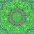 thumbnail image 1 of Ahgly Company Machine Washable Indoor Square Transitional Neon Green Area Rugs, 4' Square, 1 of 7