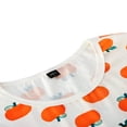 thumbnail image 3 of MesaSe Halloween Fashion Matching Family Pajamas Set Loose with Cartoon Fruit Print Buttons Ribbed Closure, 3 of 6