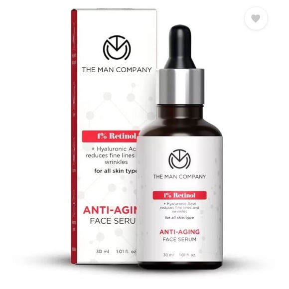 THE MAN COMPANY 1% Retinol Anti-Aging Face Serum for Men To Reduce Fine Lines & Wrinkles