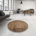thumbnail image 3 of Ahgly Company Indoor Rectangle Abstract Sangria Brown Southwestern Area Rugs, 7' x 9', 3 of 6