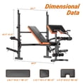 thumbnail image 3 of GIKPAL 6-in-1 Multi-Purpose Adjustable Weight Bench Workout Bench Set with Barbel Rack and Leg Developer for Home Gym Full Body Function Strength Training(excluding Barbell and Weight Plate), 3 of 7