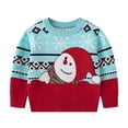 thumbnail image 2 of Chandails de Noël Garçons Filles Chandail à Manches Longues en Tricot Col Rond Chandail pour Enfants Chandail de Noël Laid Hauts 3-8 Ans (5 Ans, Rouge 02), 2 of 6