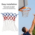 thumbnail image 4 of Filet de Basketball, Installation Facile Durable Rouge Blanc et Bleu Filet de Basketball de Remplacement pour Entraînement pour Écoles, 4 of 8