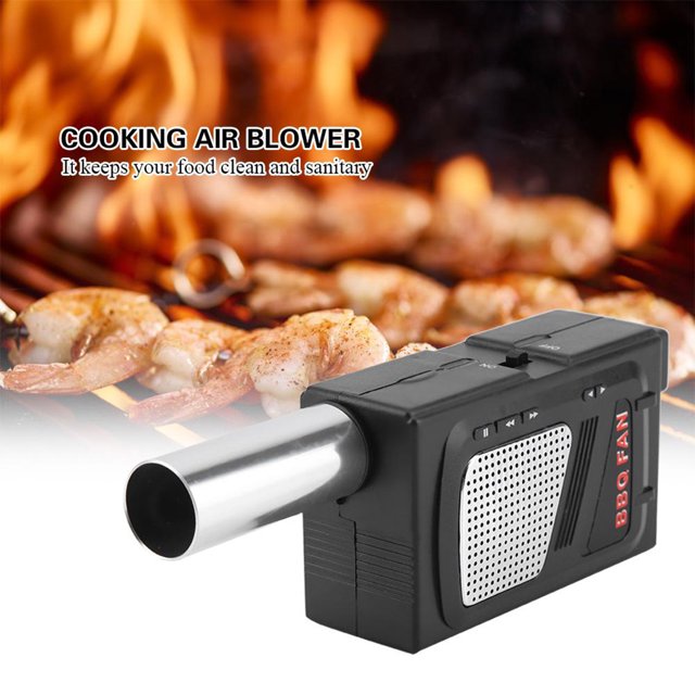 pitrice DC 5V Portable Electricity Cooking BBQ Fan Air Blower Barbecue Fire Stove Bellows USB Powered